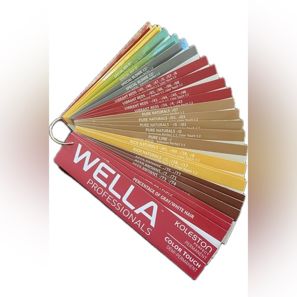 Wella | Hair | Wella Professionals Color Chart Swatch Ring Koleston ...
